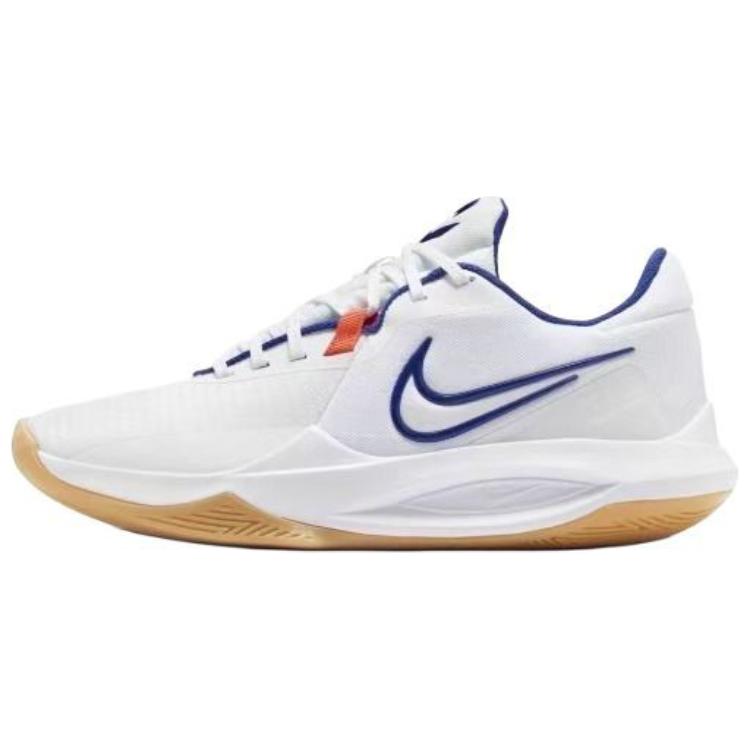 Nike Precision 6 Cushioning Slip Resistant Abrasion Resistant Low top Basketball Shoes Men's Pink Yellow HV1796-141(Team558-)