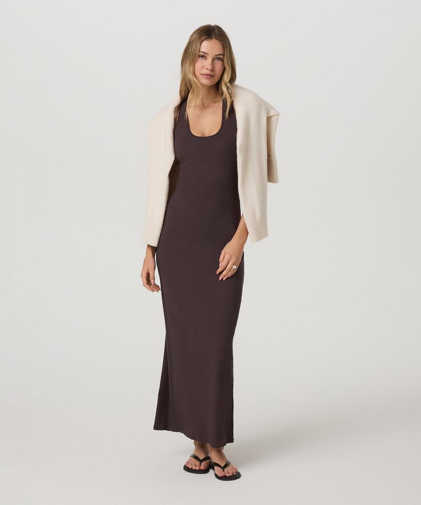 VUORI [Women'S] Pose Scoop Maxi Dress_Dark Brown Vr26140006