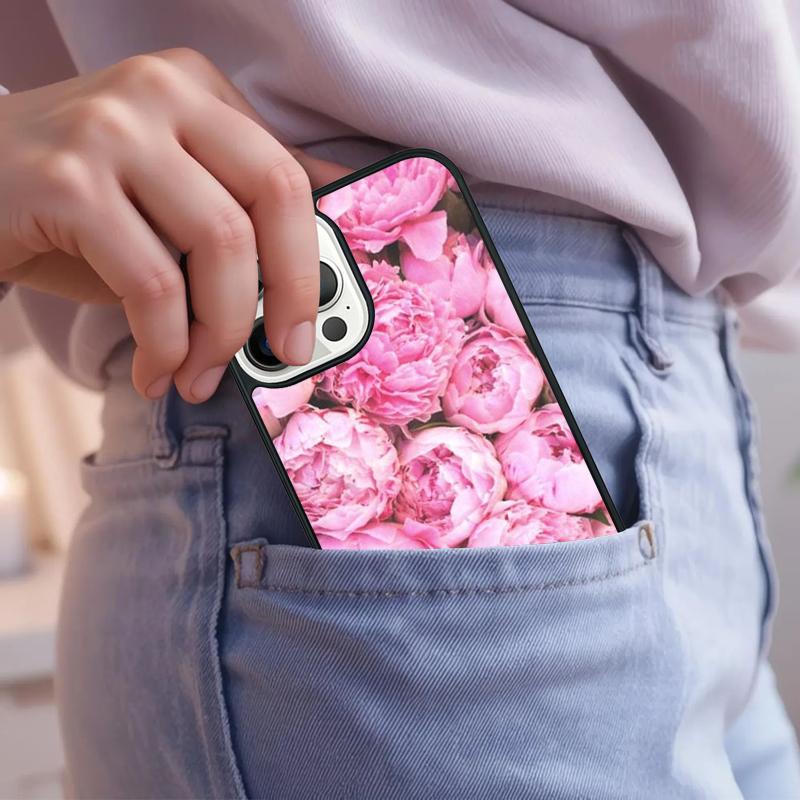 Peony Sunflowe Rose Daisy Plants Flower Phone Case For iPhone 17 Air 15 16e 14 13 Pro Max Coque 12 11 Pro Max PLUS cover