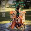 1711PCS Creative Four Season Tree House Building Blocks City Street View Wood House Assemble Bricks Toy Gift for Children Gift