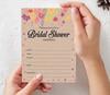 Inkdotpot 30 Bridal Shower InvitationsA  Rustic Kraft FloralA  Wedding Fill-In Style Invites Blank