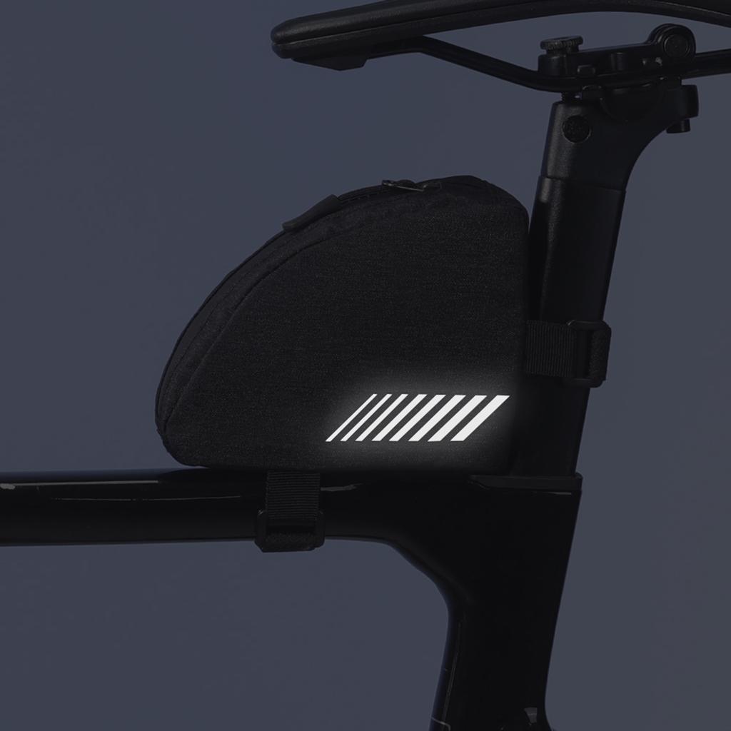 Borsa per Tubo Orizzontale Bici Custodia Compatta Riflettente Design Impermeabile per Bici da Strada Montagna Accessori per Ciclismo