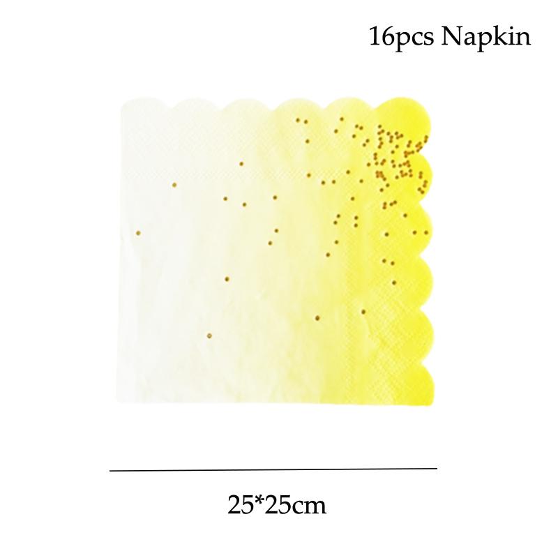 Party Teller Rosa Regenbogen Goldpunkt Speiseteller/Becher/Strohhalme/Serviettenteller Party Geburtstag Hochzeitsfeier Event Tischgeschirr Dekoration