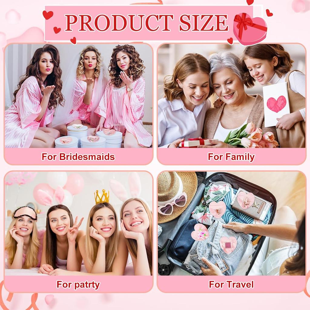 300 Pcs Heart-shaped Jewelry Strange Bag Small Jewelry Transparent Resealable Cute Treat Bags for Business Wedding Birthday Festival Party