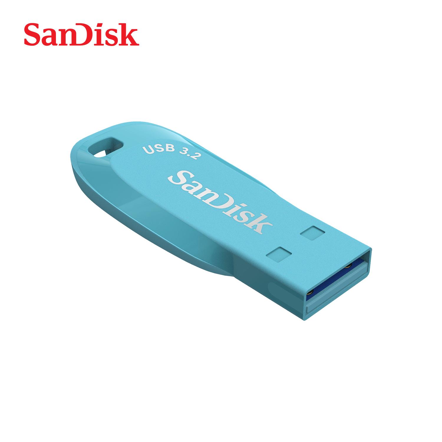 

Флеш-накопитель SanDisk Ultra Shift USB 3.2 Gen 1 Цветная флешка 32 ГБ 64 ГБ 128 ГБ Скорость до 100 МБ/с USB-флеш-накопитель Оригинальный U-диск 【64GB】 синий