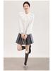 Nanyou Elegant French Petal Collar Women's Spring Shirt
