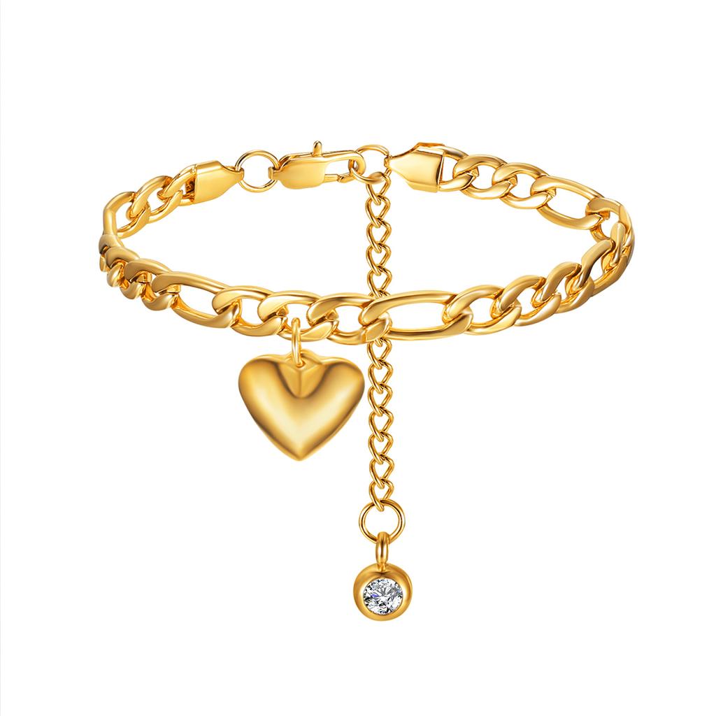 Anklet For Women Gold Color Stainless Steel Figaro Link Ankle Bracelet Summer 2024 Leg Chain Beach Foot Jewelry Ancklets