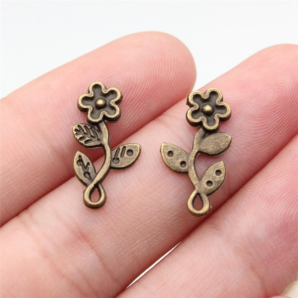 Charms Small Flower Pendants Wedding Jewelry Findings QC116