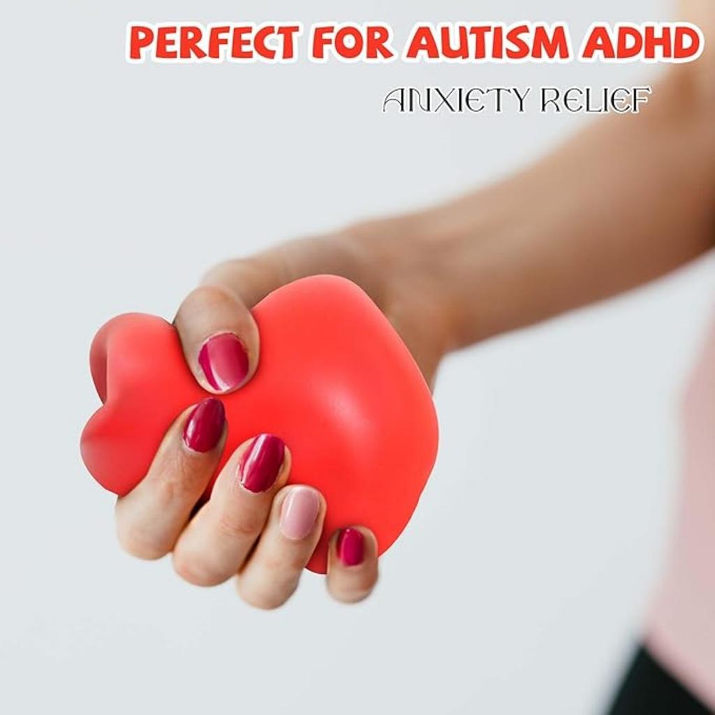 4PCS Stress Relief Balls Non-Toxic Squeeze Balls Colorful Foam Balls for Kids and Adults Hand Exercise Squishy Relief Toys for Anxiety ADHD Autism