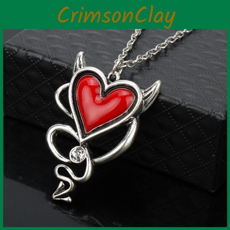 Heart Pendant Contemporary Necklace With Alloy Material For Youth Cosplay And