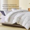 Mercury Home Textiles Daunendecke mit weißen Gänsedaunen