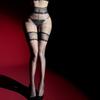3D Floral Lace Camellia Over-the-Knee Tights - Ultra-thin, Sexy Leggings