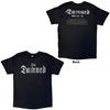 The Damned - Distressed Logo - EU Tour Sommer '24 - Schwarzes T-Shirt