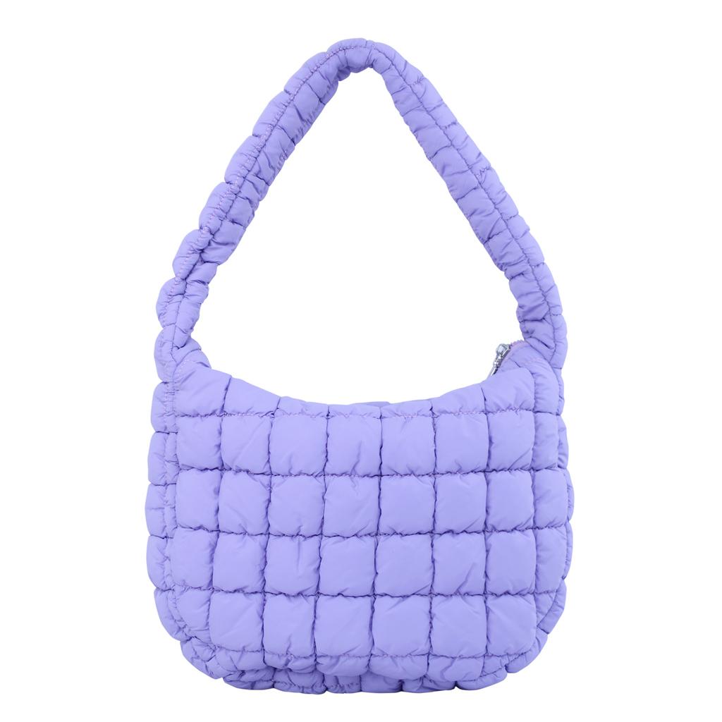 Quilted Cloud Bag Folded Bubble Cotton Rhombus Portable Underarm Bag Premium Personality Design Fashion Shoulder Bag