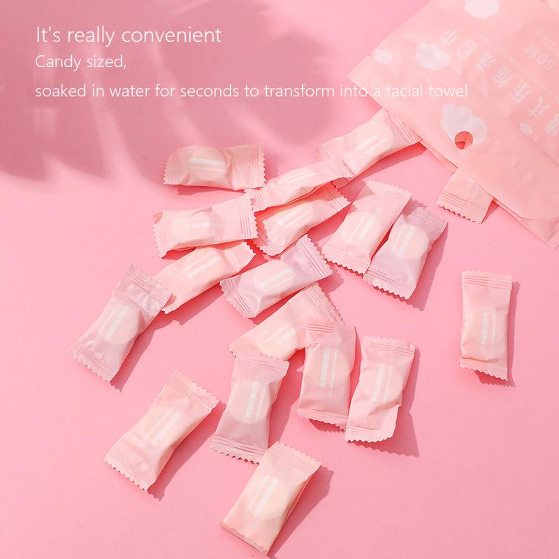 Bathroom Compressed Towel Disposable Capsules Towels Magic Face Care Tablet Non Woven Travel Portable Cloth Wipes Paper Tissue