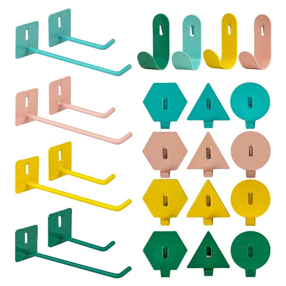 

5pcs/set Display Hooks Slatwall Hook Multi-function Hole Board Hook Holder Durable Storage Racks blue-B