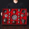 Raw Ore Purple Sand Kung Fu Tea Set, Home Office Tea, High-end Gift Box for Elders and Leaders