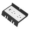 Wpuszczana Puszka Podłogowa Wodoodporna Ze Stali Nierdzewnej Zestaw Płaskiego Gniazda z 3 Otworami 1 Port USB