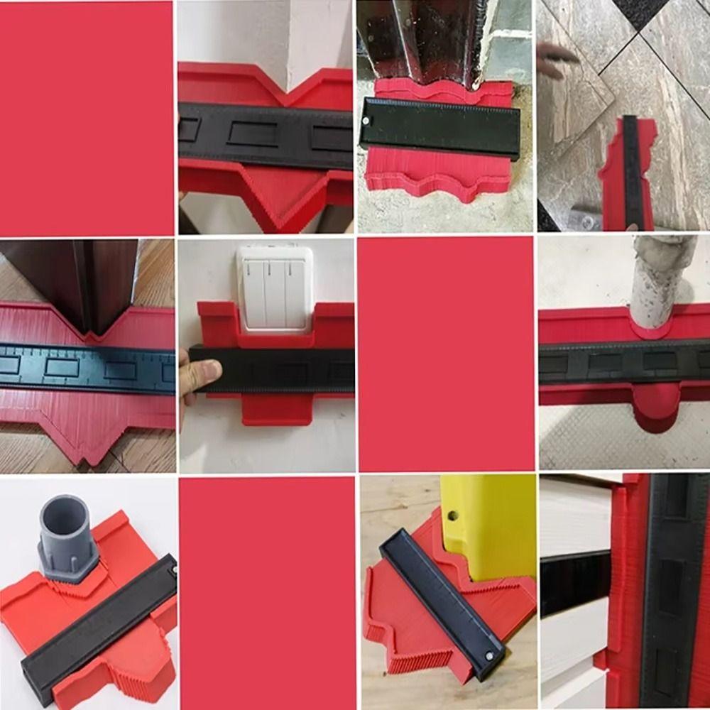 1Pcs Woodworking Measuring Instrument Profile Ruler Ruler Cutting Contour Duplicator Tiles Tool