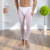Sport Mesh Pants Ultra-thin Soft Breathable Elastic See-through Drawstring Waist Solid Color Skinny Training Sports Cycling Sweatpants Long Fitness