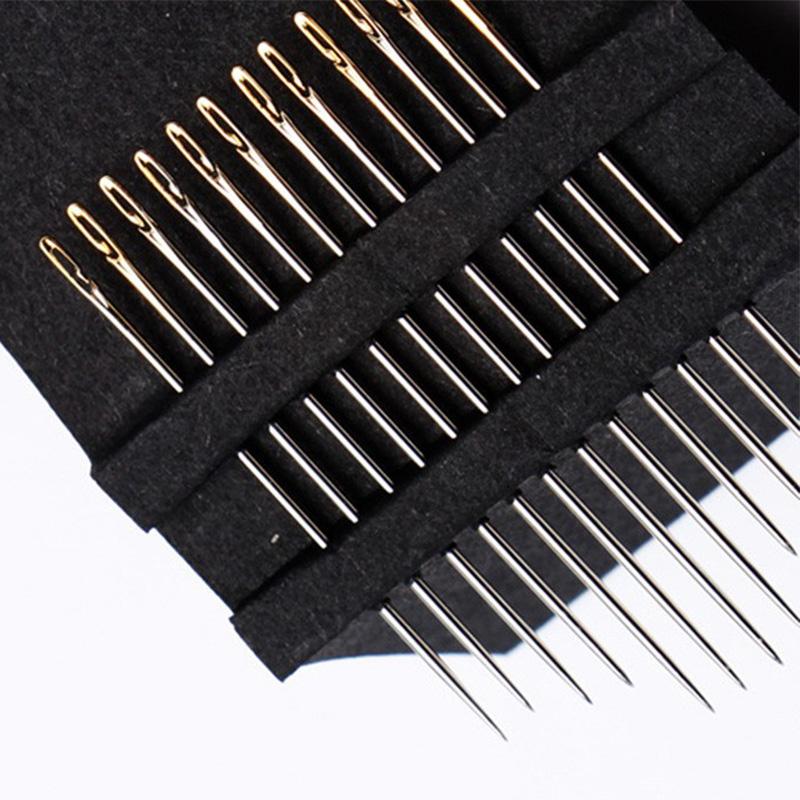 12/36PCS Sewing Needles Multi-size Side Opening Stainless Steel Darning Sewing Household Hand Tools Sewing Tools and Accessoires