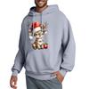 Men's Hooded Sweatshirt, Contrasting Color Sweatshirt, Sports   Casual Jacket
