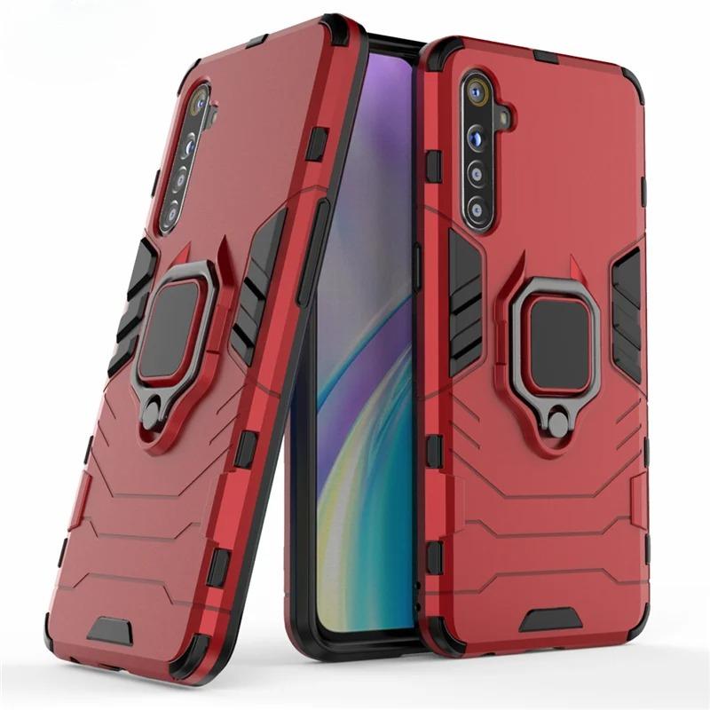 Armor Magnetic Suction Stand Phone Case For Oppo Realme 6 XT 730G K5 Realme X 2 X2 6 Pro Case For Oppo Realme X2 Pro Phone Cover