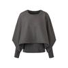 MONPLISSE [Women'S] Winter Cape Two-Way Pleated Blouse [Gray]