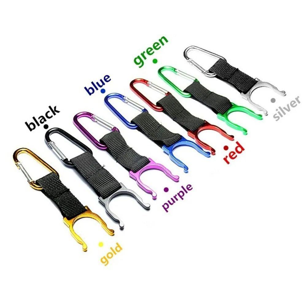 Aluminum Water Bottle Buckle Carabiner Carrying Sports Kettle Hook Kettle Holder D-Ring Backpack Hanger Water Bottle Clip Hook