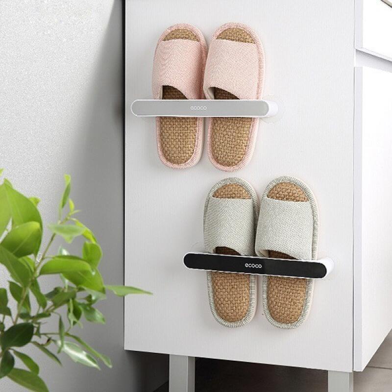 Living room entrance bathroom narrow space wall-mounted shoe rack slipper hanger gray 2280₽