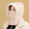 Plush Winter Hat Scarf: Warm Hooded Cycling Neck Warmer with Ear Protection