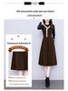 2026 Autumn/Winter Elegant Hepburn Style Slimming Patchwork Mid-Length Dress