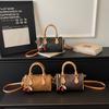 Classic Women's Mini Round Shoulder Bag Crossbody Handbag Korean Style Small Handbag for Ladies
