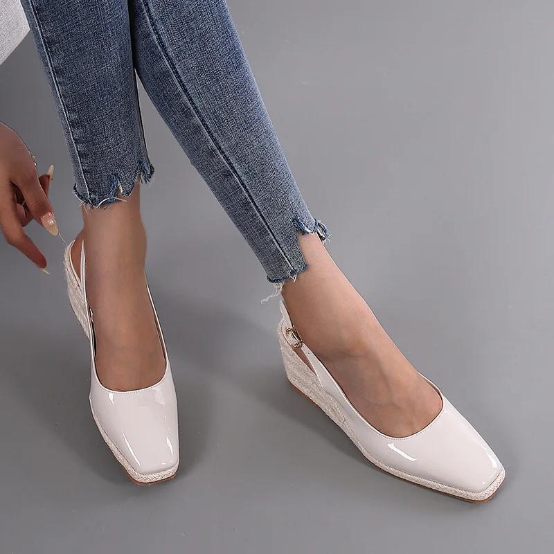 Fashion Ladies High Heels Women Wedges Shoes Brand Woman Party Shoes Elegant Women Pumps Big Size 42 Wedge Heel 10cm