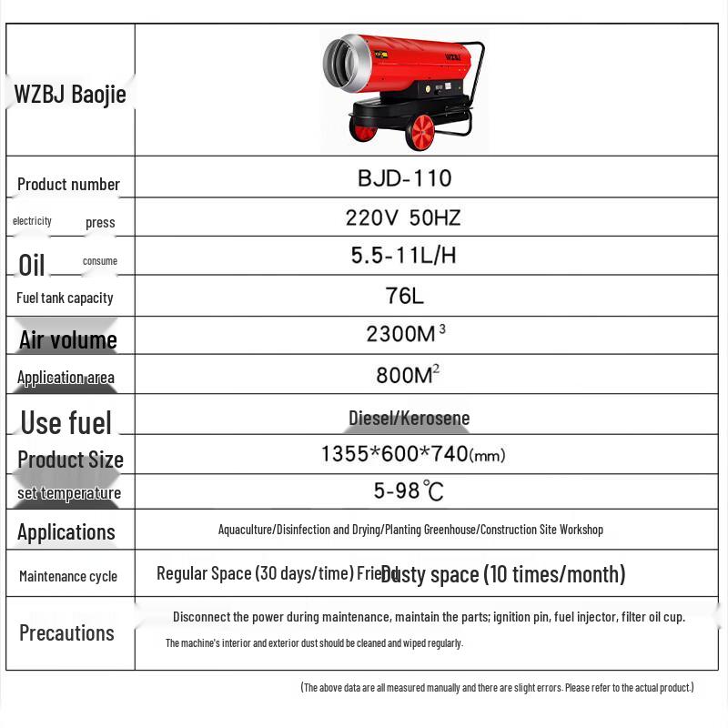 WZBJ BJD Series Industrial Diesel Air Heater