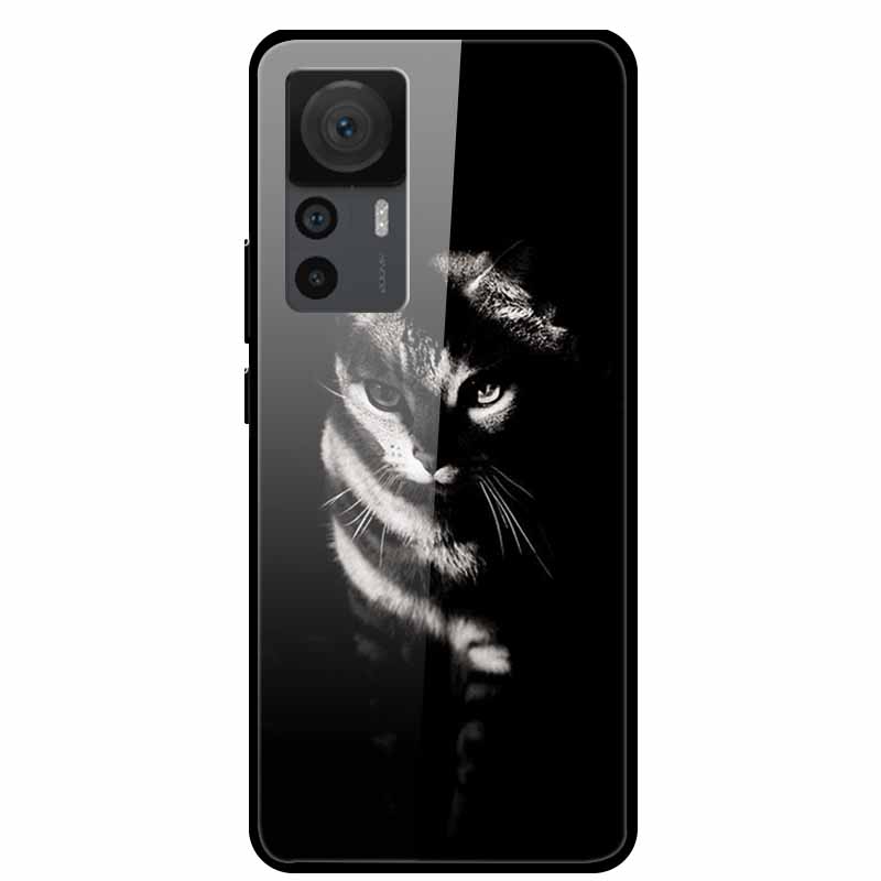 For Xiaomi 12T Cases 12T Pro Luxury Tempered Glass Hard Back Covers For Xiaomi 12T Pro Phone Cases Capa Fundas Xiaomi 12T Coques