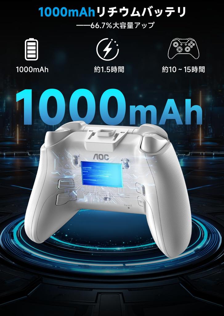 Genuine Switch Gamepad with Multifunctional LCD Low Wireless Wired Sticks 4 Programmable Buttons Memory Turbo Rapid Fire Gyro Vibration 10 RGB 20