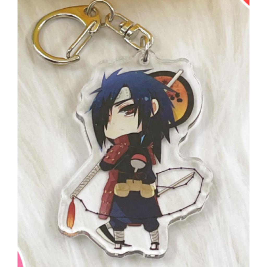 Anime Naruto Acrylic Keychain Accessaries Uzumaki Naruto Cartoon Keyring