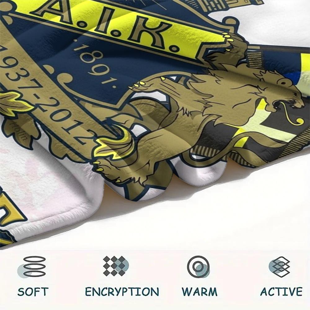 1PC Custom Name Aik Patterned Flannel Blanket Suitable For All Seasons for Home Decor Warmth and Comfort Gifts Holiday Present