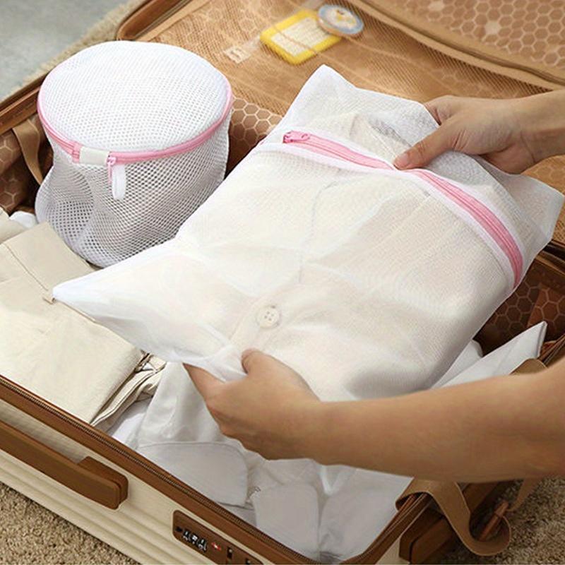 4pcs Mesh Laundry Bags Set with Zippers - Durable Wash Guards for Delicates, Underwear & Clothes - Perfect for Washing Machines, Laundry Bags