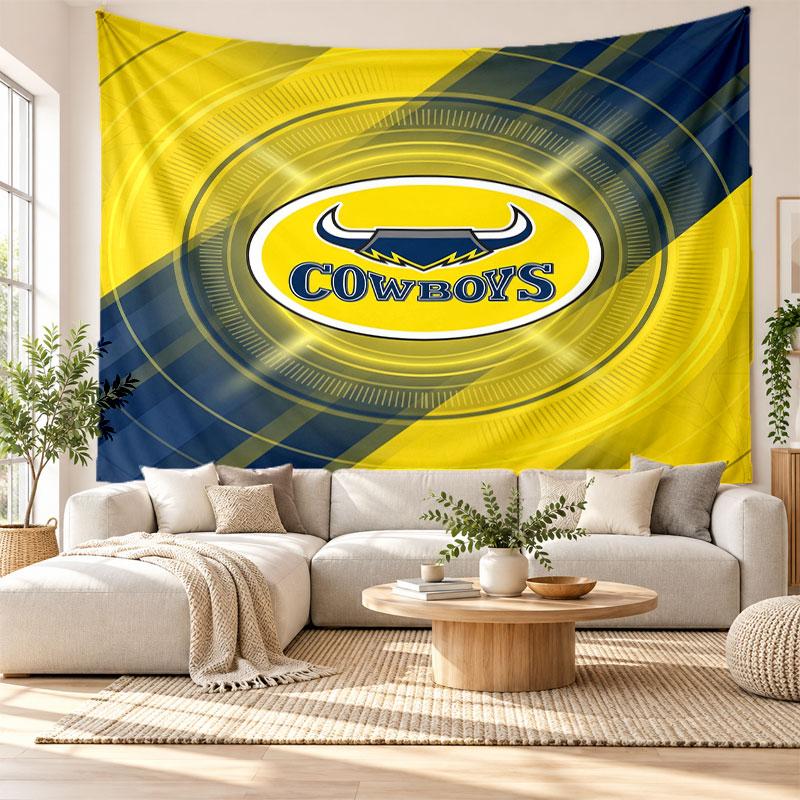 North Queensland Cowboys Wall Tapestry, Soft Fabric Wall Hanging, Decorative Backdrop For Bedroom Home Wall Art