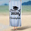 Graduation Beach Towel, Grad Gift for Him and Her, Perfect for College High School Graduation Souvenir Present