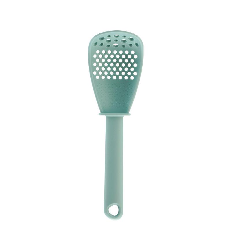 Multifunctional Kitchen Spoon: Ginger Garlic Grinder, Colander, Rice Spoon, and Potato Press