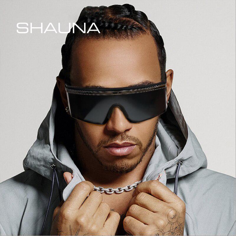 

SHAUNA модные солнцезащитные очки для женщин в полурамке с ветрозащитными оттенками для мужчин UV400
