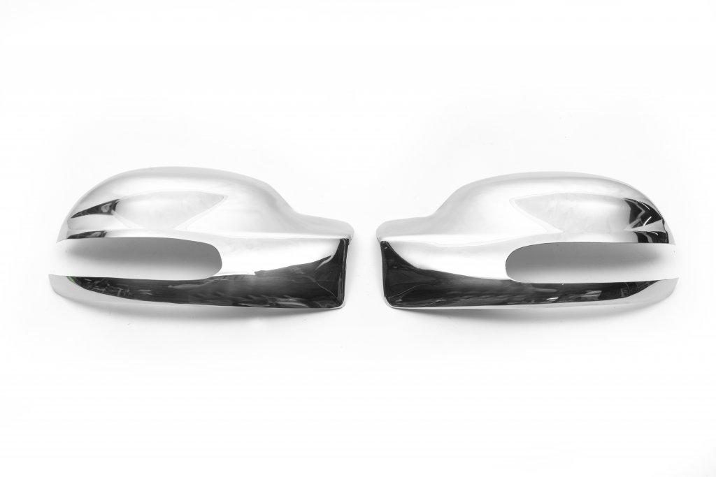 Covers for Mirrors (2004-2010, Viano, 2 Pcs, Stainless Steel) for Mercedes Vito W639