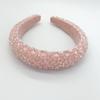3cm Width Crystal Luxury Girl's Handmade Beaded Hairband Braided Rhinestone Bead Headband