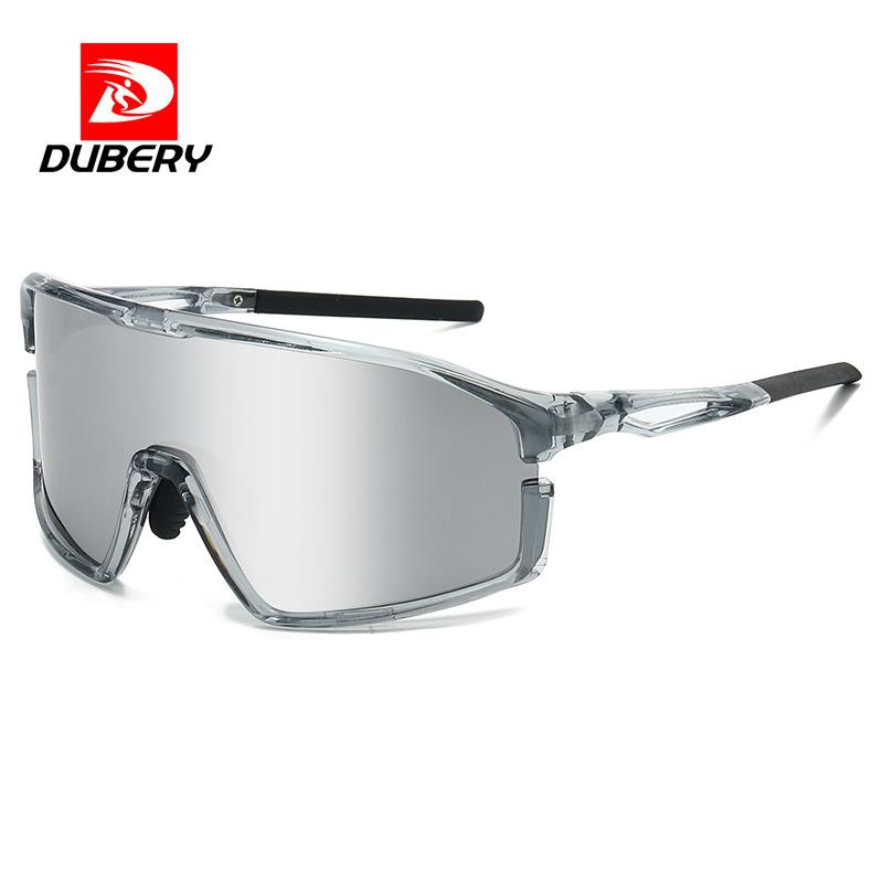 DUBERY Colorful sports cycling polarized sunglasses with large frames and UV protection D360
