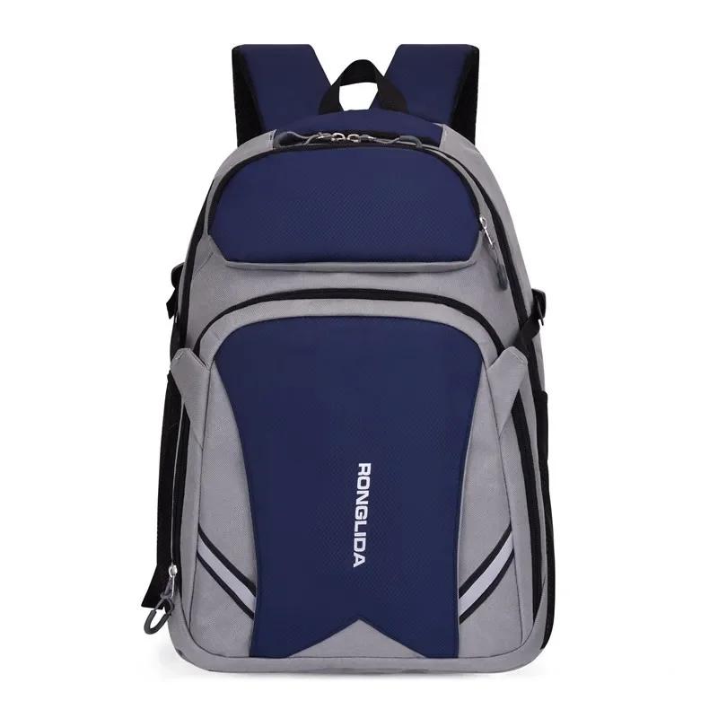 

40л водонепроницаемый удобный походный рюкзак для кемпинга дорожная сумка рюкзак темно-синий