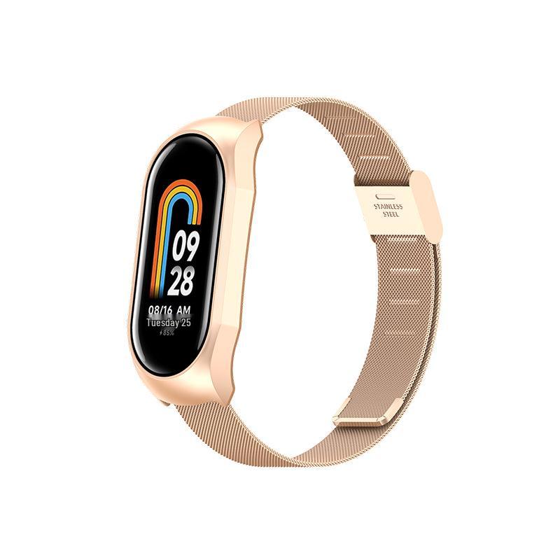 Universal Milanese Magnetic Metal Wristband for Xiaomi Mi Band 89 - New Stainless Steel 9th Gen Strap