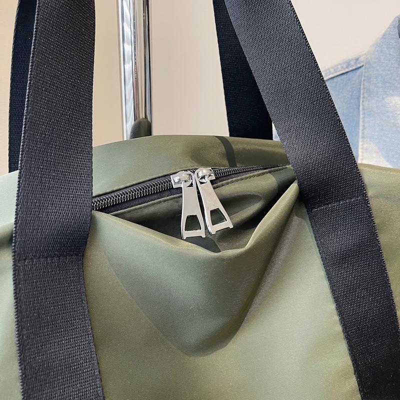 Short-distance Travel Bag Lightweight Foldable Clothes Storage Bag Handbag Large Capacity Shoulder Bag